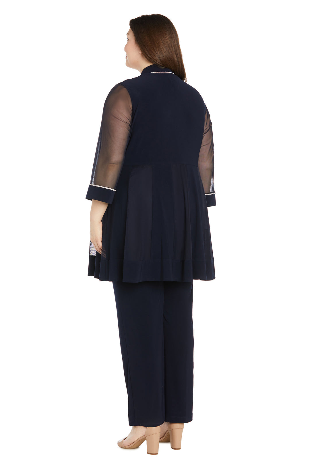Plus Size Dresses Long Formal Plus Size Pant Suit Navy