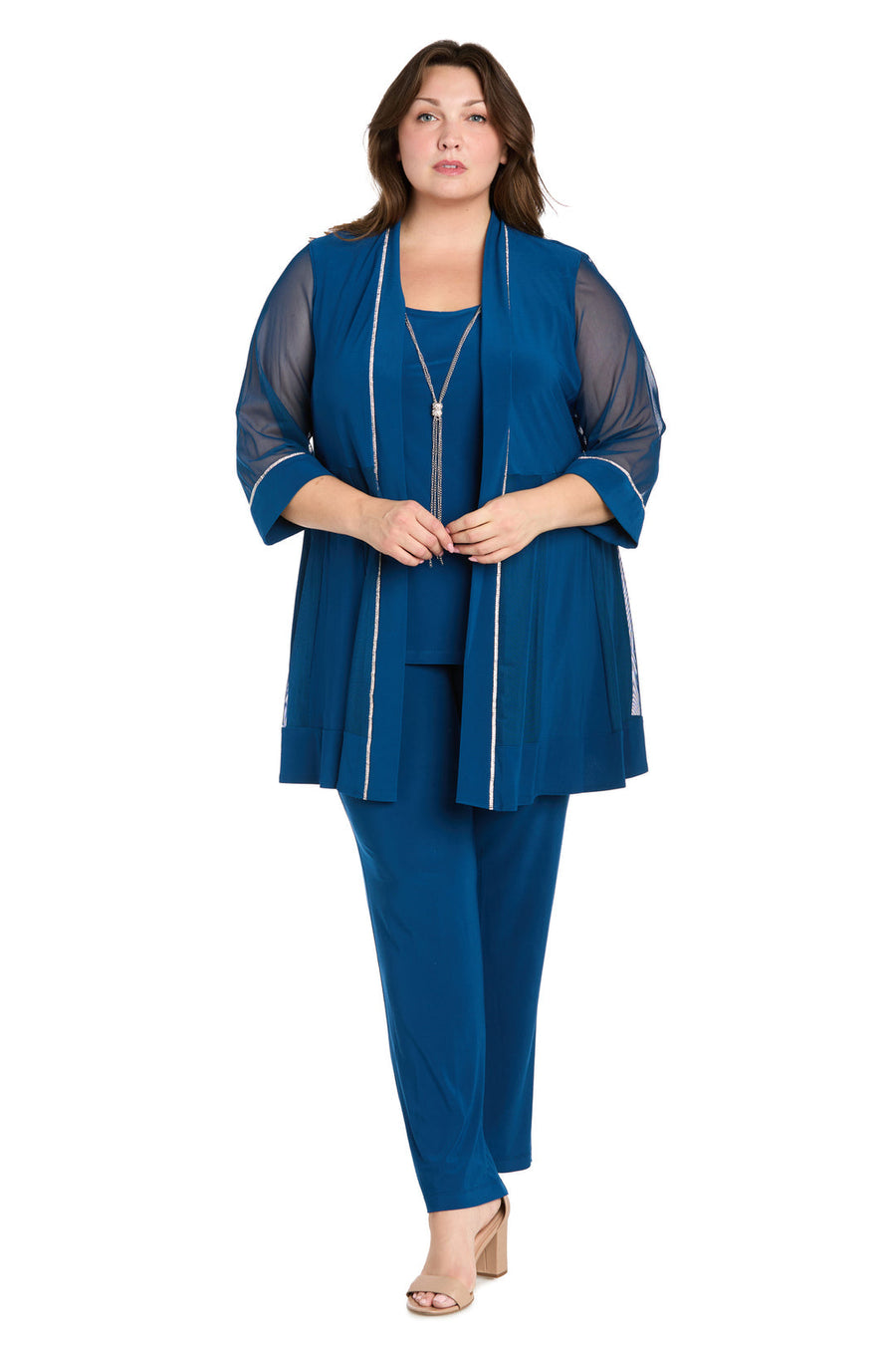 Plus Size Dresses Long Formal Plus Size Pant Suit Peacock