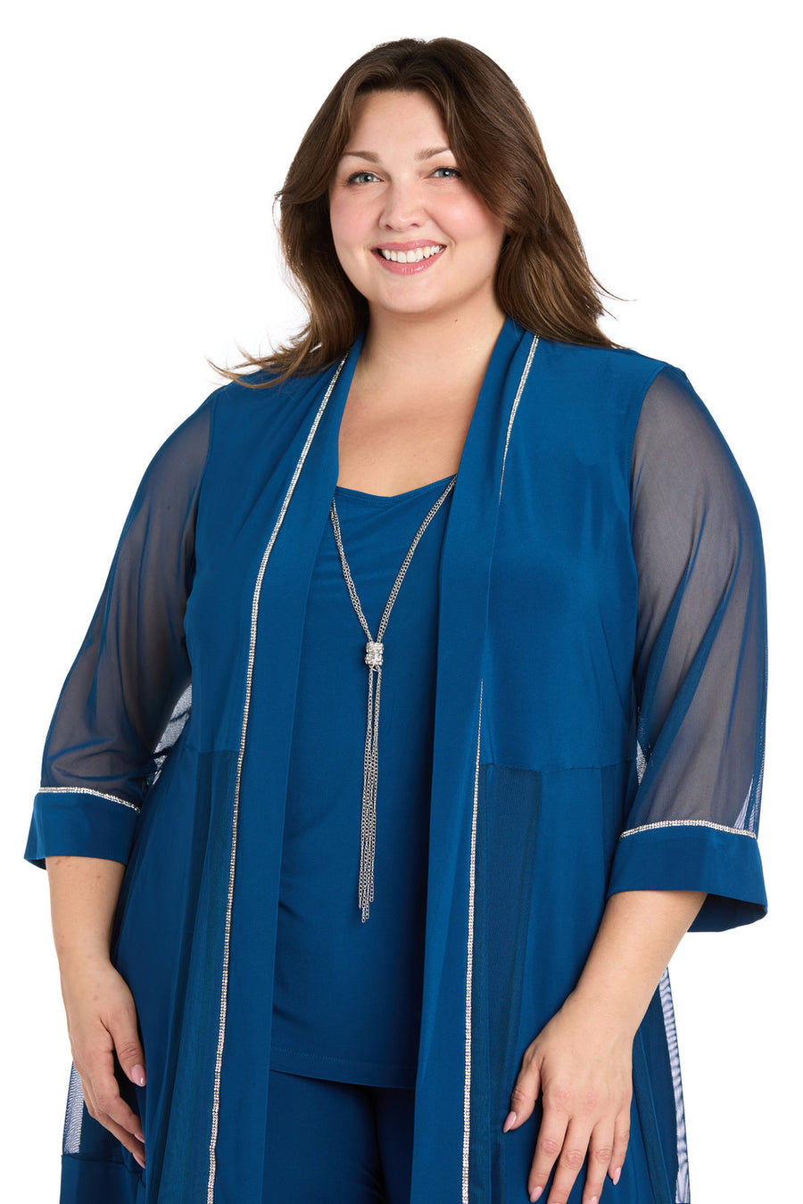 Plus Size Dresses Long Formal Plus Size Pant Suit Peacock