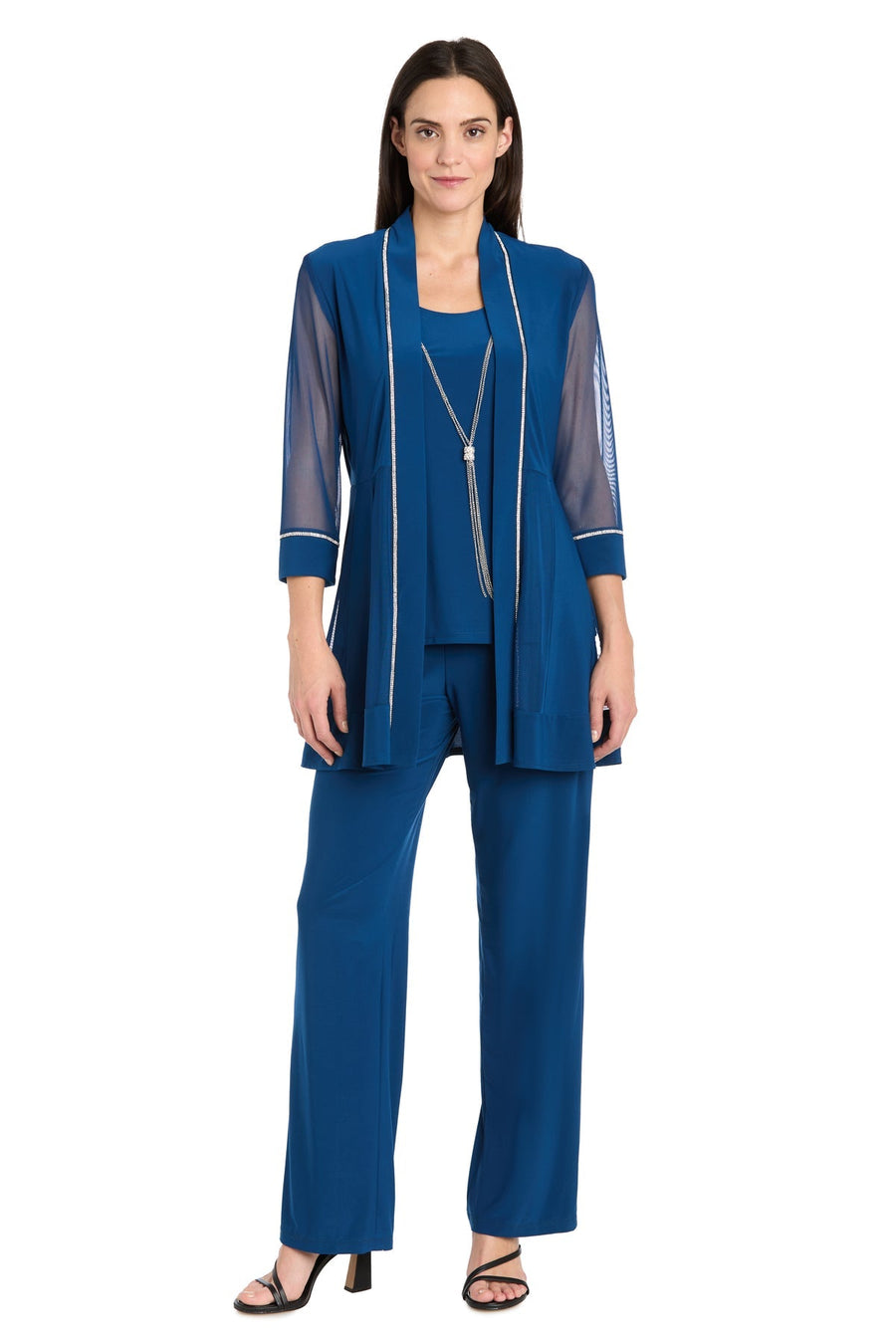 Pant Suit Long Mother of the Bride Formal Pant Suit Peacock