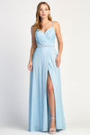 Prom Dresses Long Metallic Formal A Line Pocket Prom Dress Sky Blue
