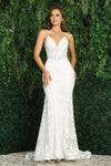 Wedding Dresses Long Bridal Gown Glitter Applique Mermaid Wedding Dress White