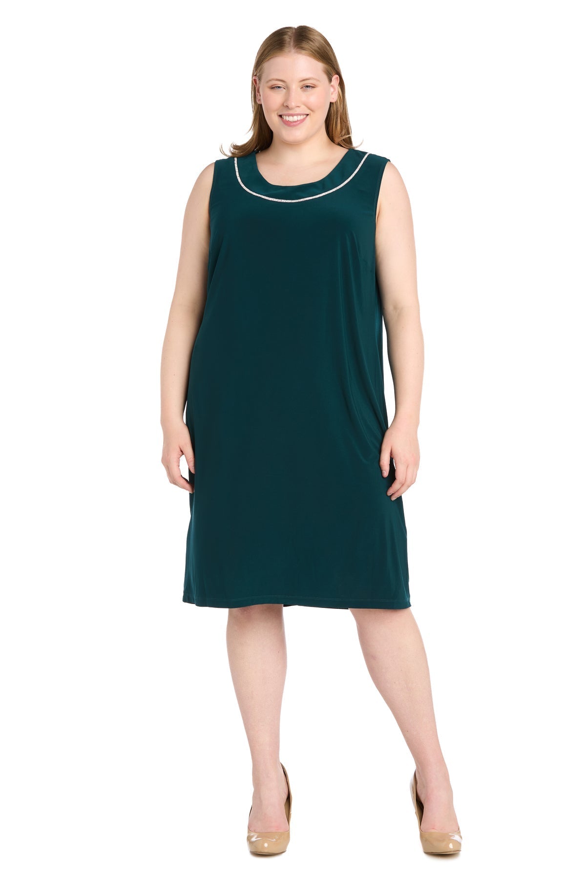 Plus Size Dresses Short Trim Jacket Plus Size Dress Hunter