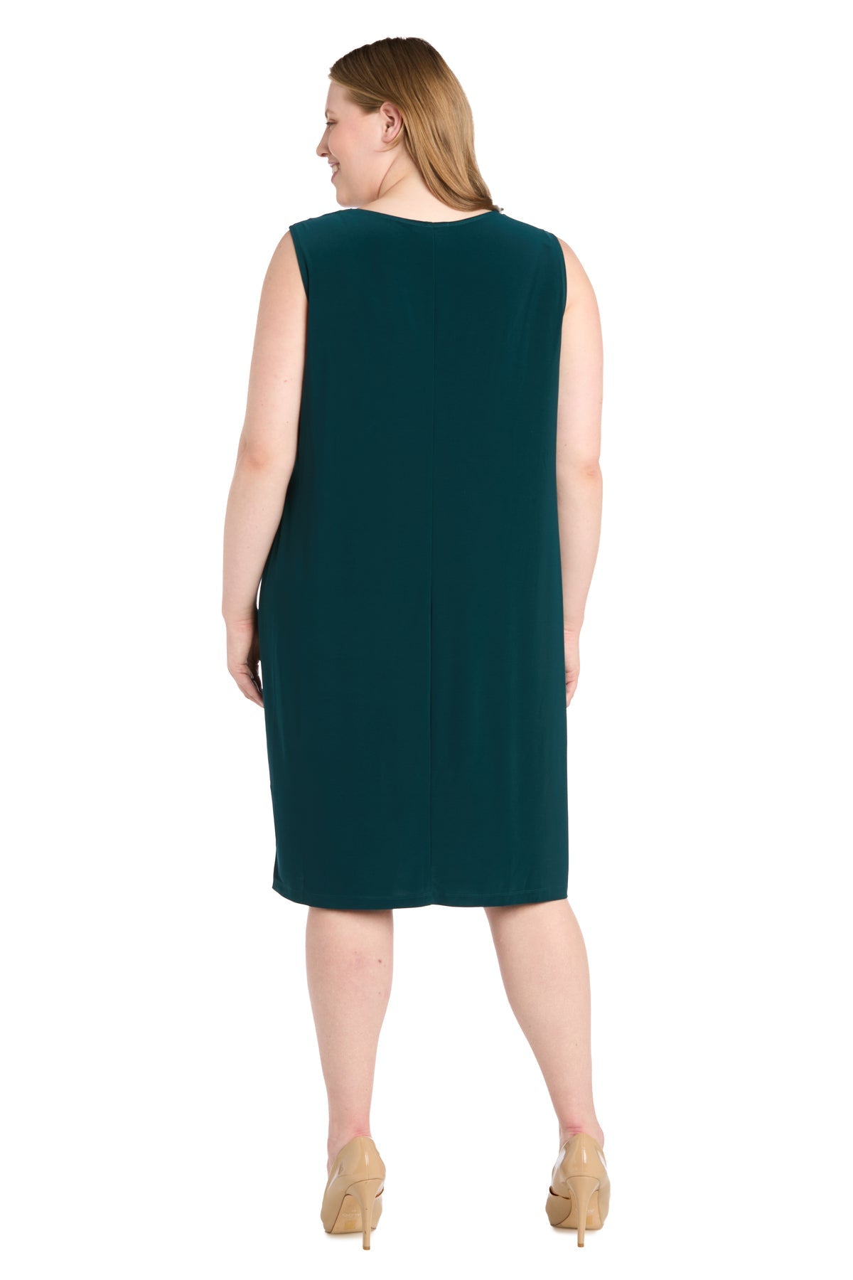 Plus Size Dresses Short Trim Jacket Plus Size Dress Hunter