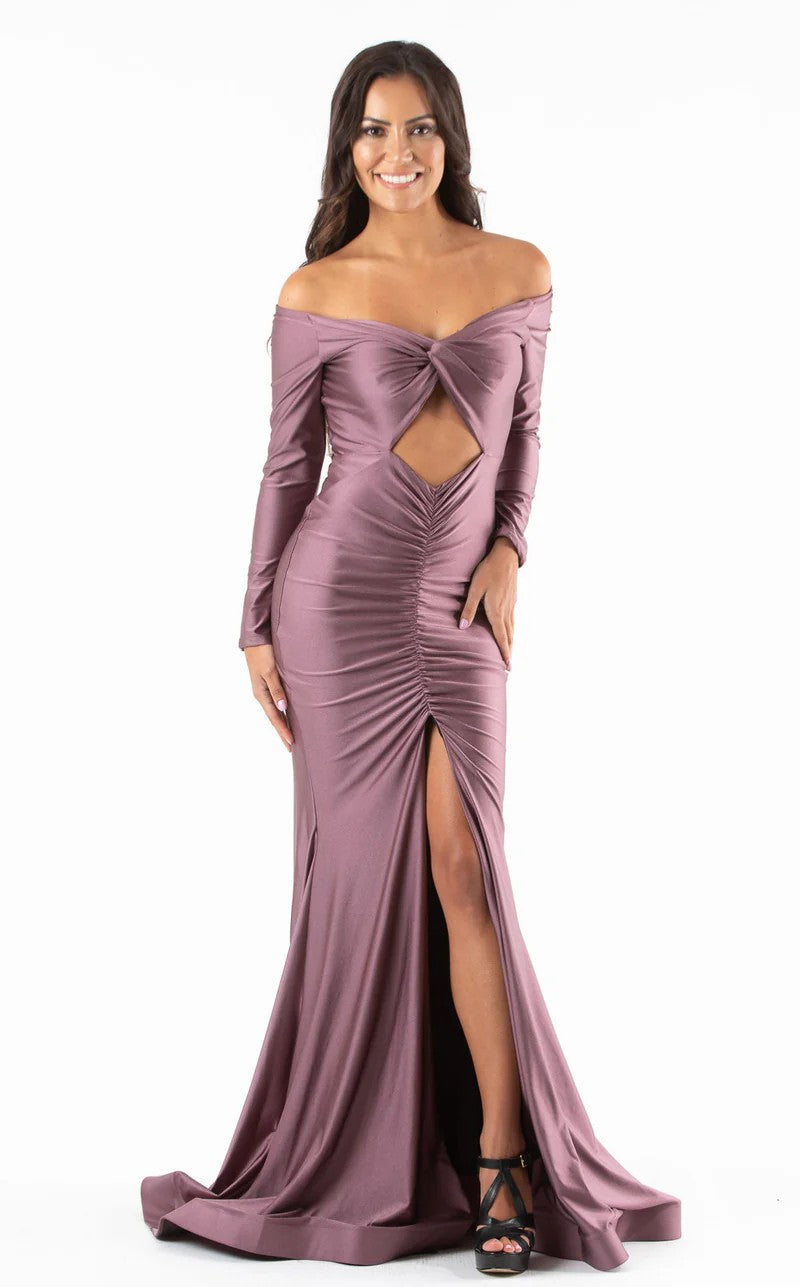 Prom Dresses Long Formal Fitted Evening Prom Dress Orchid