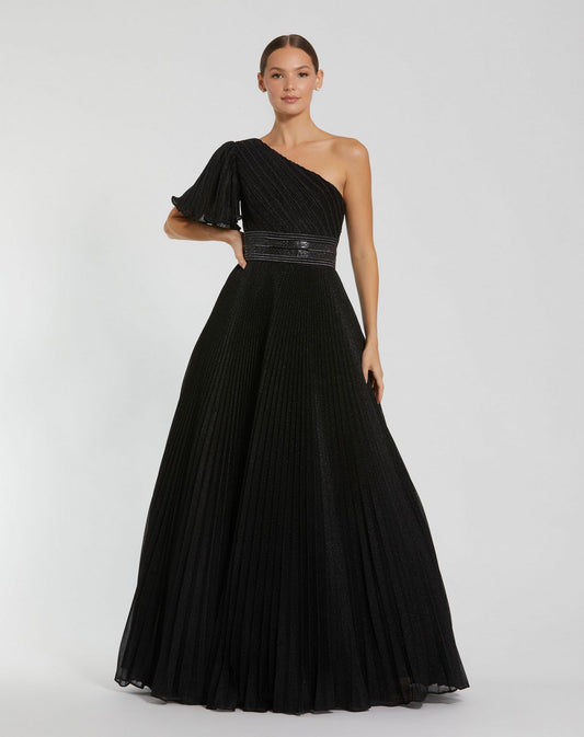 Prom Dresses Long Ball Gown Formal Pleated Prom Dress  Black