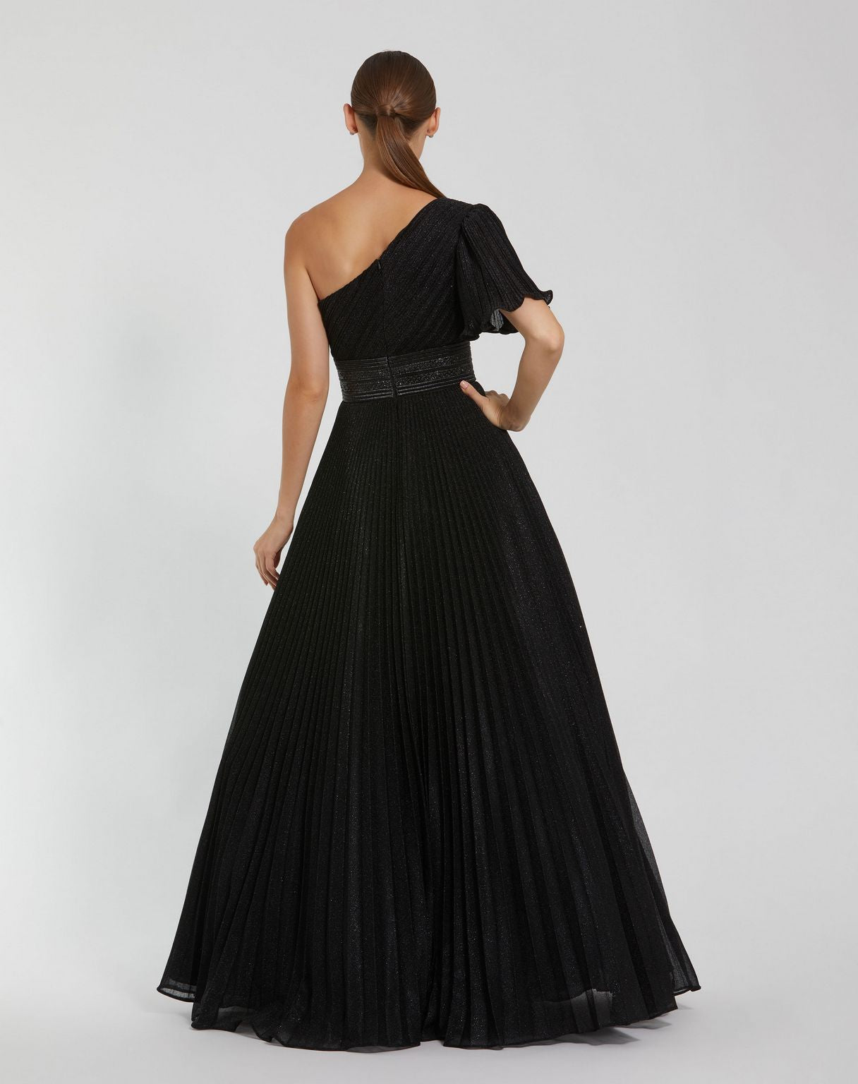 Prom Dresses Long Ball Gown Formal Pleated Prom Dress  Black
