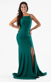 Prom Dresses Mermaid Fit Long Formal Slit Prom Dress Hunter