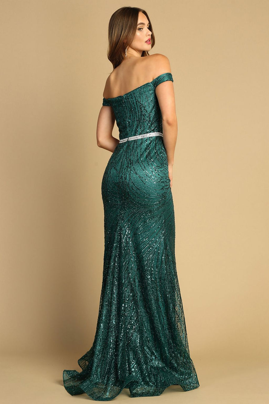 Prom Dresses  Long Fitted Formal Evening Prom Dress Emerald