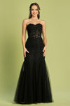 Prom Dresses Prom Long Mermaid Applique Formal Dress Black