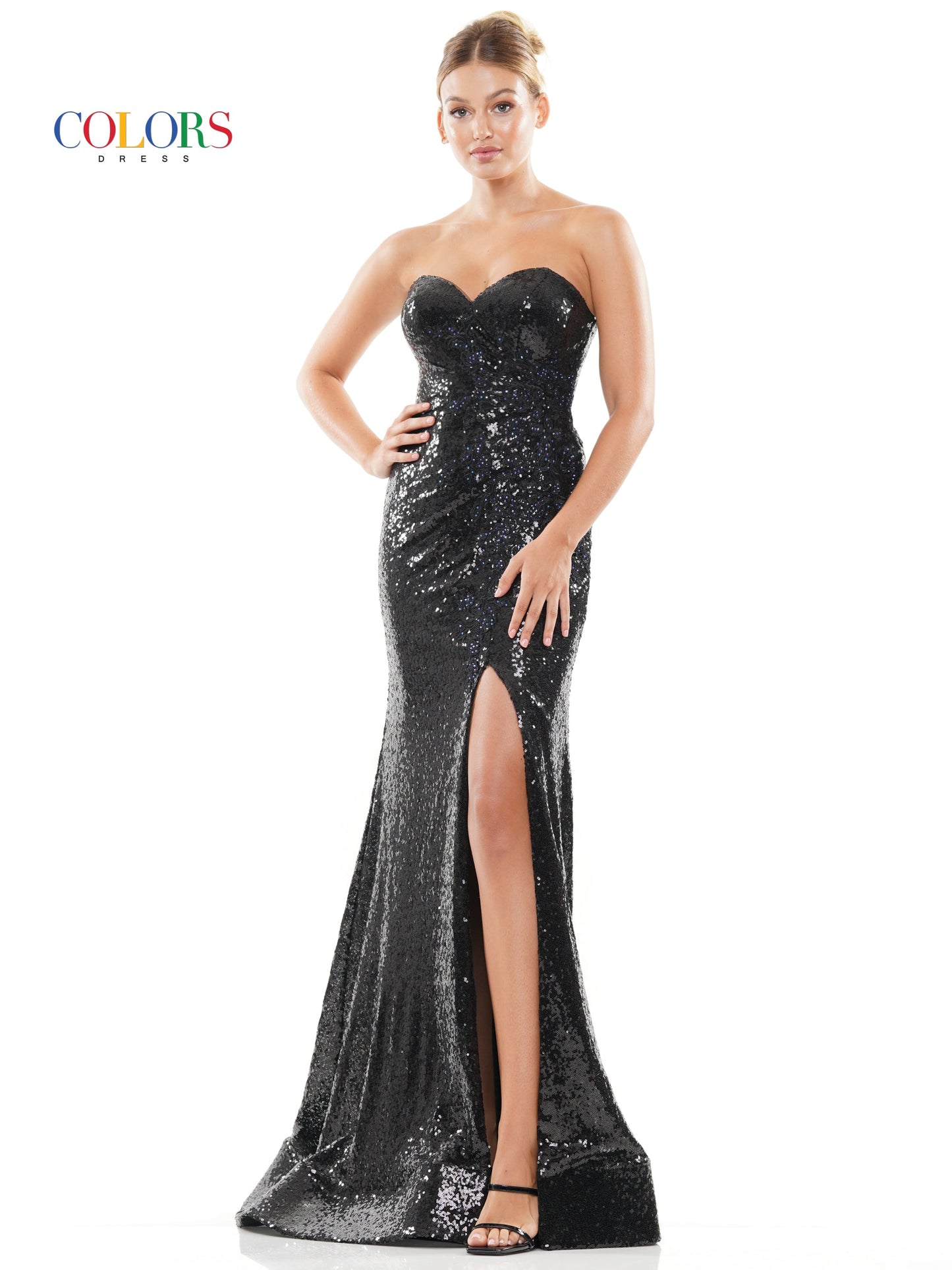 Prom Dresses Long Formal Strapless Sweetheart Fitted Prom Dress Black