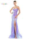 Prom Dresses Long Formal Strapless Sweetheart Fitted Prom Dress Lavender
