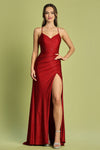 Prom Dresses Prom Long A Line Slit Glitter Formal Dress Burgundy
