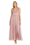 Formal Dresses Long Formal Metallic Petite Evening Dress Rose