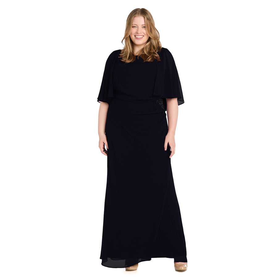 Plus Size Dresses Plus Size Long Mother of the Bride Formal Dress Navy