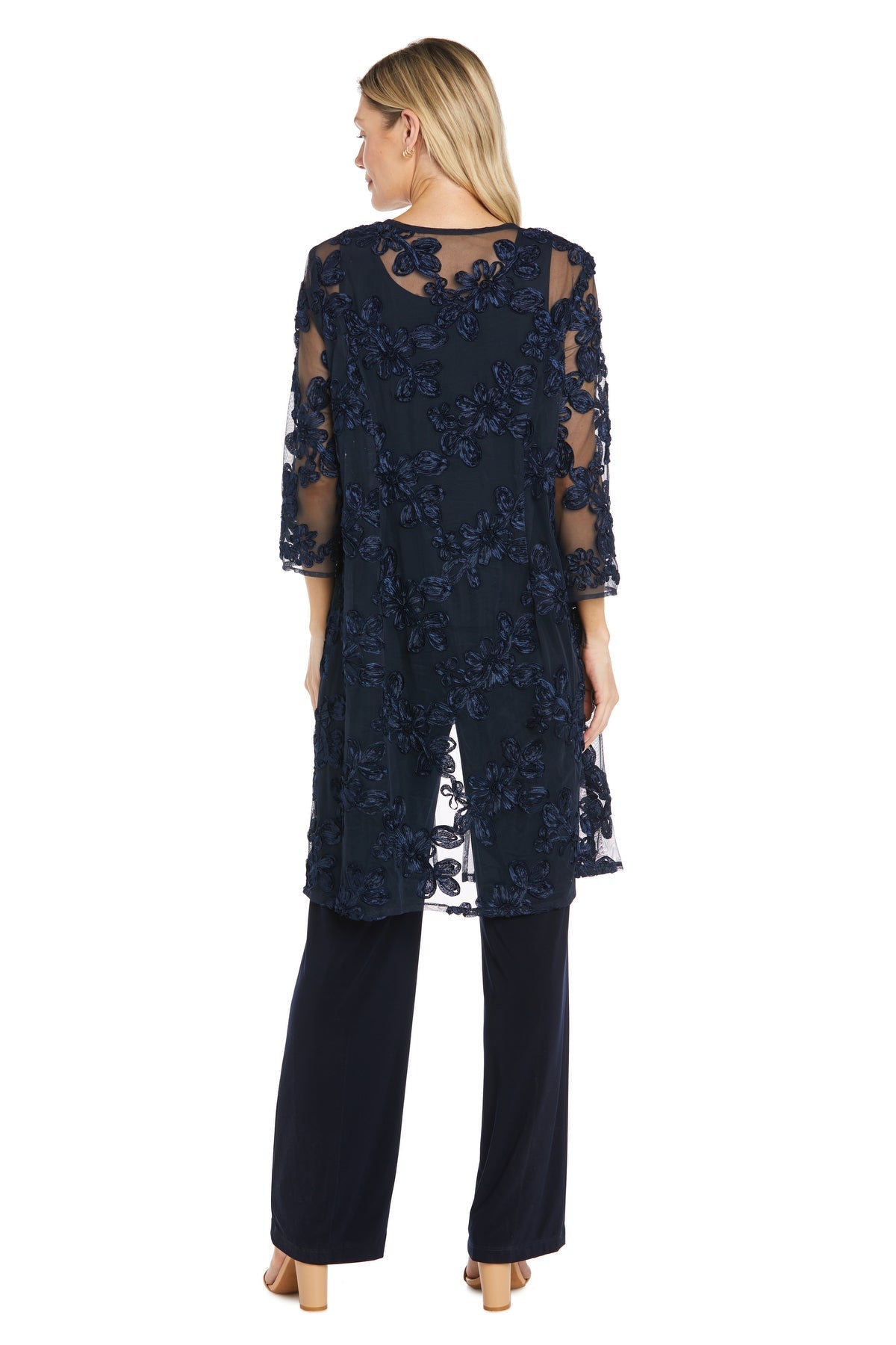 Pant Suit Long Floral Pant Suit Navy