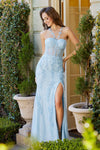 Prom Dresses Long Evening Slit Formal Prom Dress Sky Blue