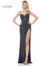 Prom Dresses Long Spaghetti Strap Formal Fitted Prom Dress Navy