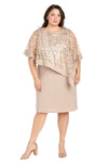 Plus Size Dresses Short Plus Size Sequin Mother of the Bride Dress Champagne
