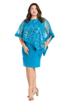 Plus Size Dresses Short Plus Size Sequin Mother of the Bride Dress Turquoise