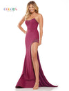 Prom Dresses Formal Strapless Fitted Prom Long Dress Wine