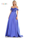 Prom Dresses Long Off Shoulder Mikado Prom Dress Royal