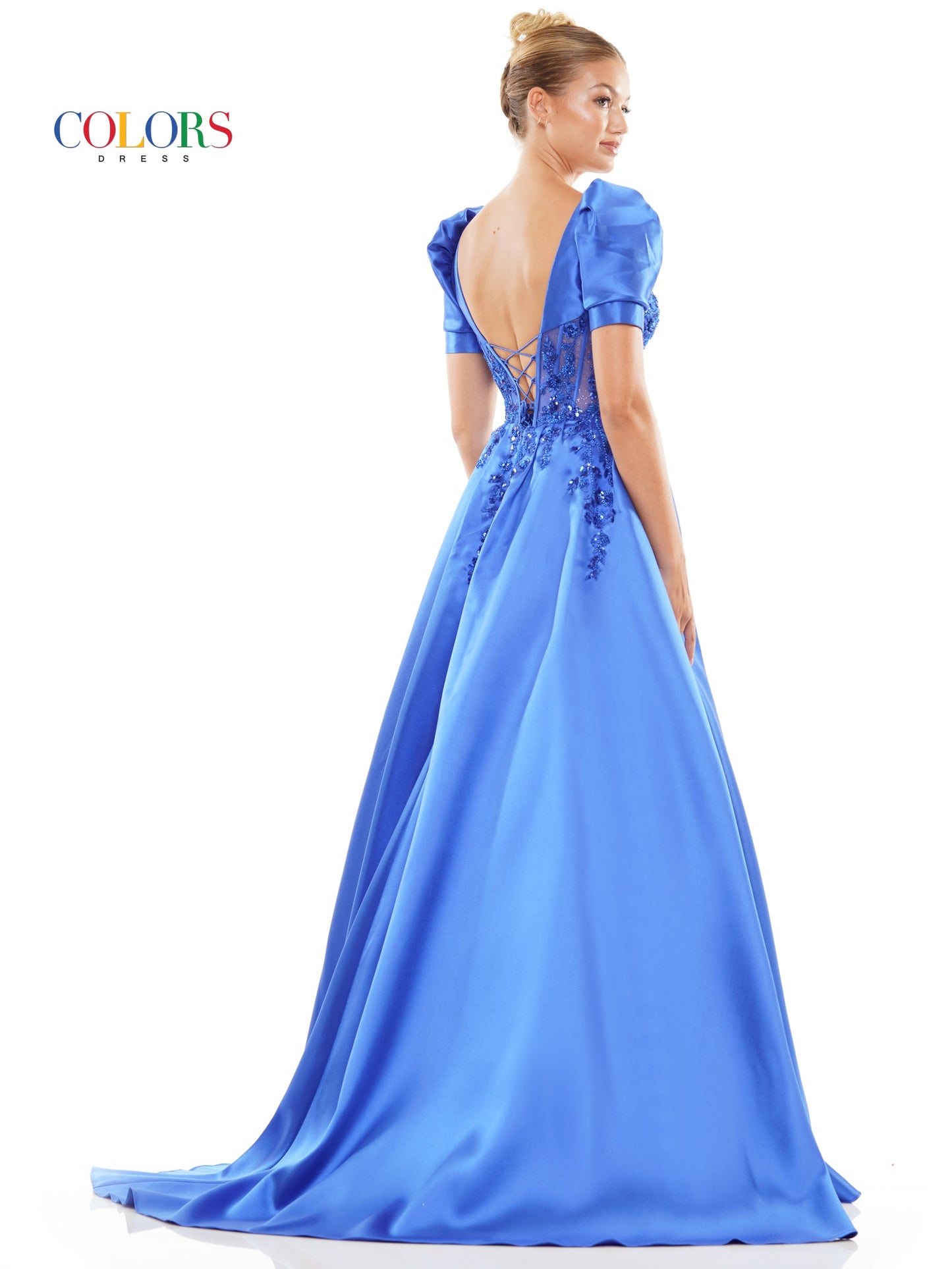 Prom Dresses Long Formal A Line Slit Prom Dress Royal