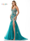 Prom Dresses Formal Long Spaghetti Strap Prom Dress Green Gold