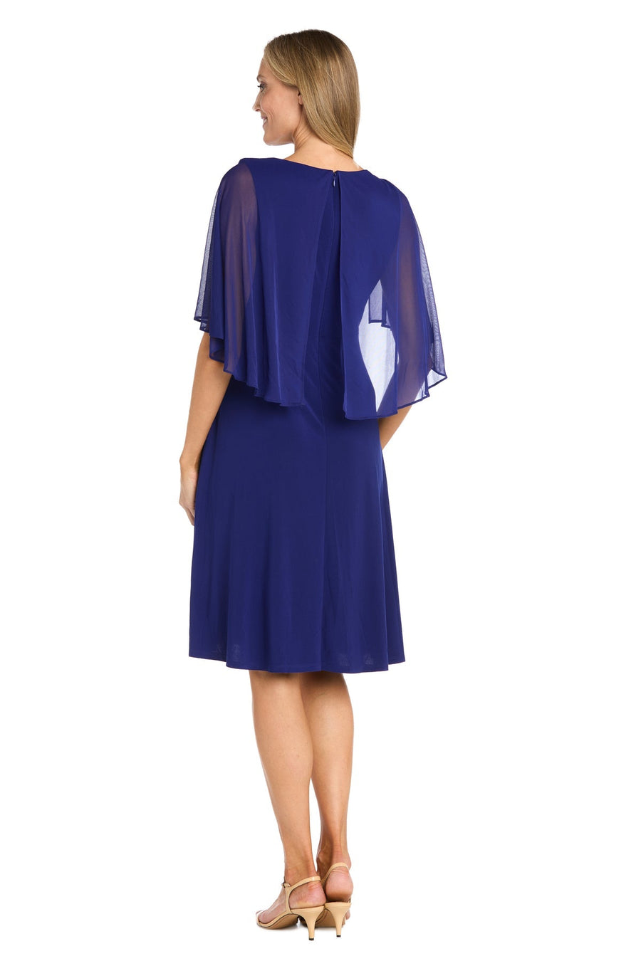 Cocktail Dresses Short Cocktail Slit Caplet Dress Royal