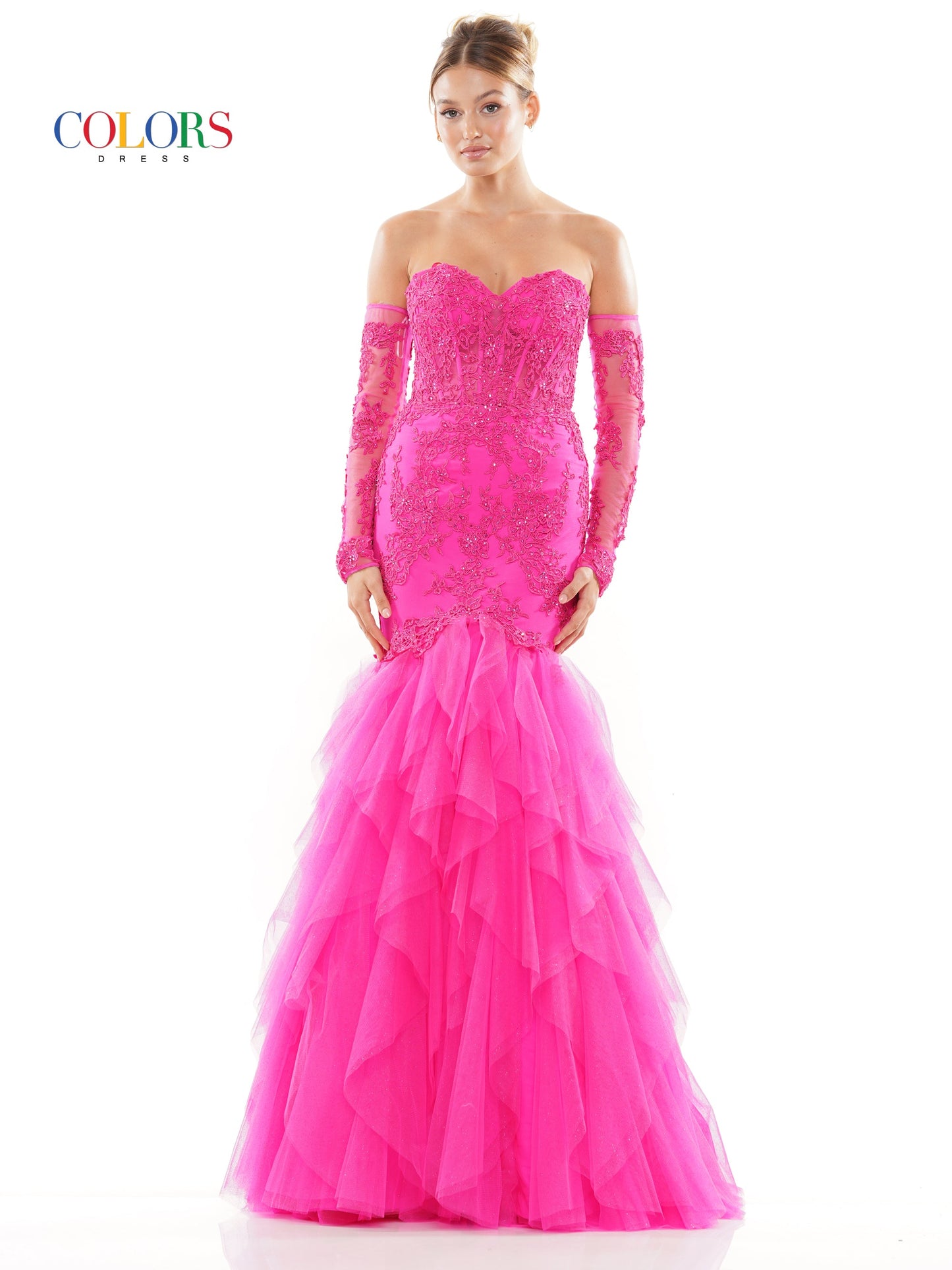 Prom Dresses Long Formal Mermaid Prom Dress Hot Pink