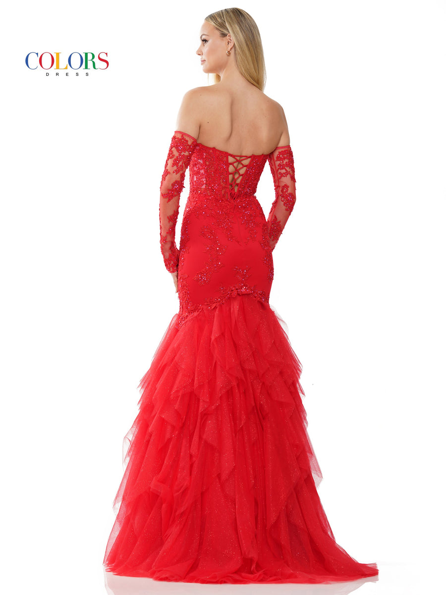 Prom Dresses Long Formal Mermaid Prom Dress Red