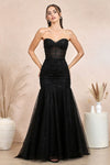 Prom Dresses Long Formal Glitter Mermaid Prom Dress Black