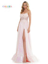 Prom Dresses Long Strapless Formal A Line Prom Dress Light Pink