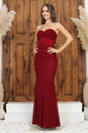Prom Dresses Long Prom Fitted Formal Dress Burgundy