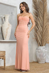Prom Dresses Long Prom Fitted Formal Dress Rose