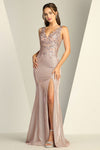 Prom Dresses Prom Long Glitter Fitted Formal Dress Rose Gold