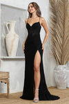 Prom Dresses Long Formal Fitted Lace Prom Dress Black