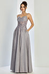 Prom Dresses A Line Gltter Long Sequin Prom Formal Dress Lavender