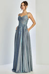 Prom Dresses A Line Gltter Long Sequin Prom Formal Dress Periwinkle