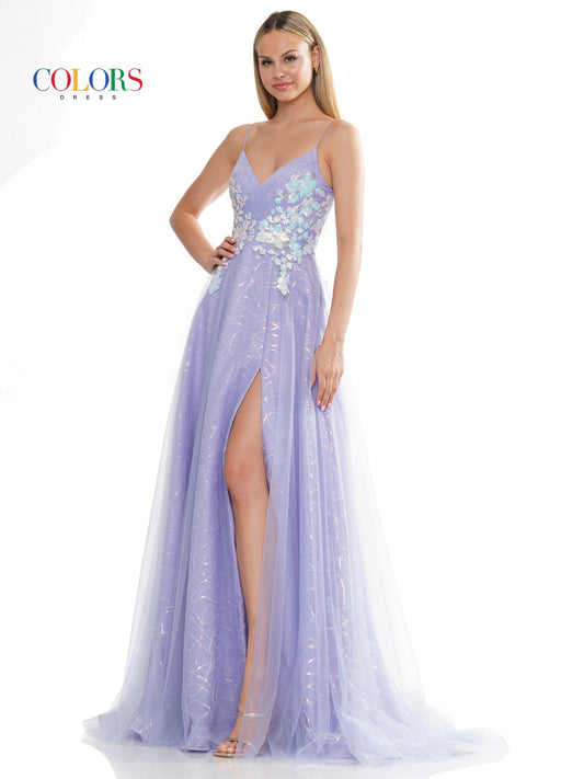 Prom Dresses Prom Long Spaghetti Strap Glitter Ball Gown Lilac