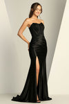 Prom Dresses Long Formal Lace Slit Prom Dress Black