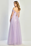 Prom Dresses Prom Long A Line Corset Glitter Formal Dress Lilac