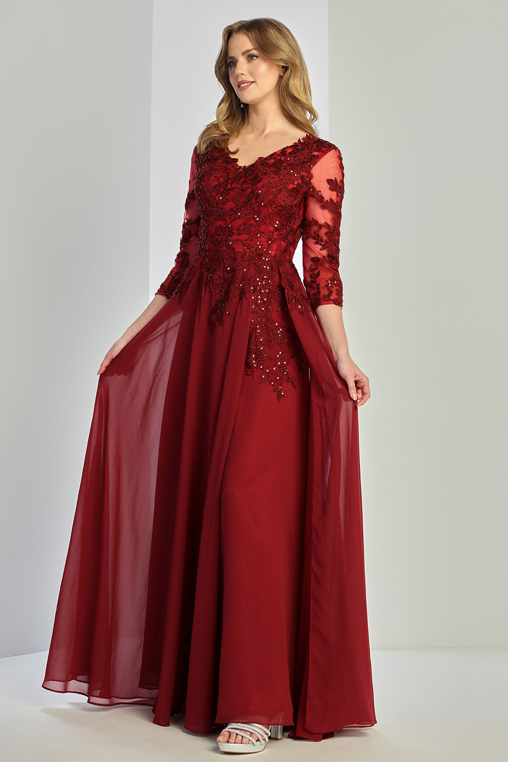 Formal Dresses Plus Size Long Formal A Line Applique Evening Dress Burgundy