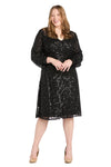 Plus Size Dresses Short Sequin Cocktail Plus Size Dress Black
