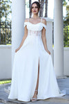 Wedding Dresses Long Bridal Gown A Line Corset Wedding Dress Off White