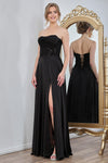 Prom Dresses Pleated A Line Long Formal Corset Pocket Pocket Dress Black