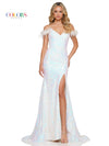 Prom Dresses Long Off Shoulder Formal Sequin Prom Dress Off White
