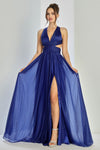 Prom Dresses Glitter Long Formal A Line Prom  Dress Royal Blue