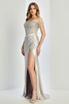 Prom Dresses Prom Fitted Long Formal Glitter  Corset Sequin Dress Silver