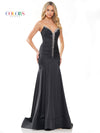 Prom Dresses Long Strapless Formal Fitted Prom Dress Black